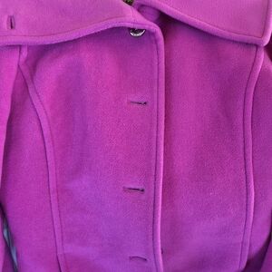 Gorgeous Pink Wool Blend Coach Coat